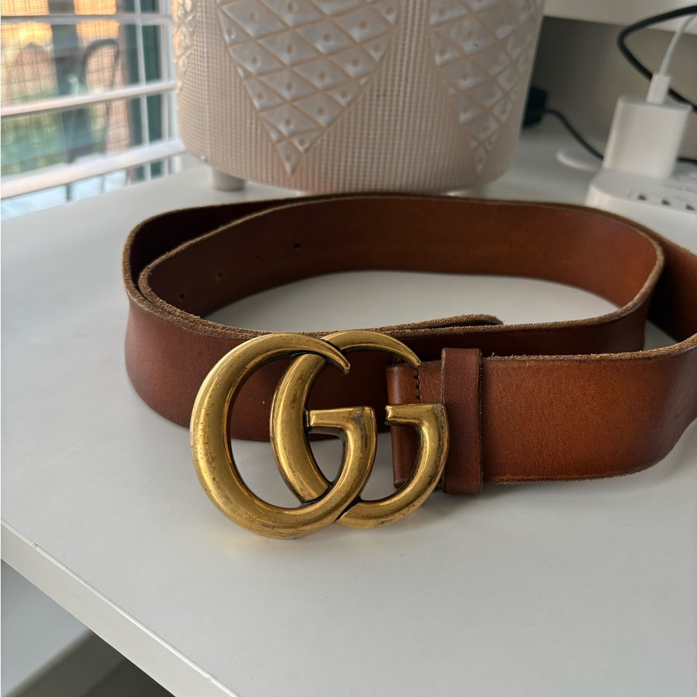 Gucci Double G Marmont Wide Belt - Picture 2 of 4